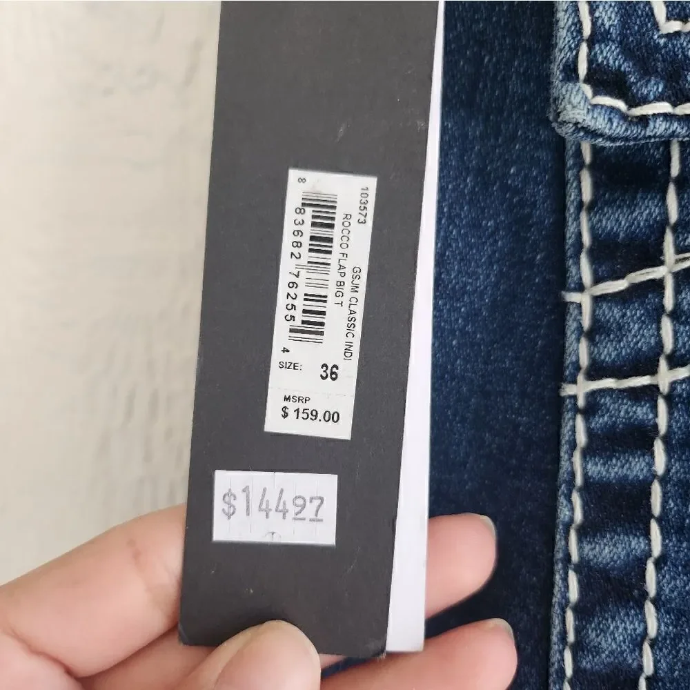 True Religion mens Rocco jeans NWT size 36